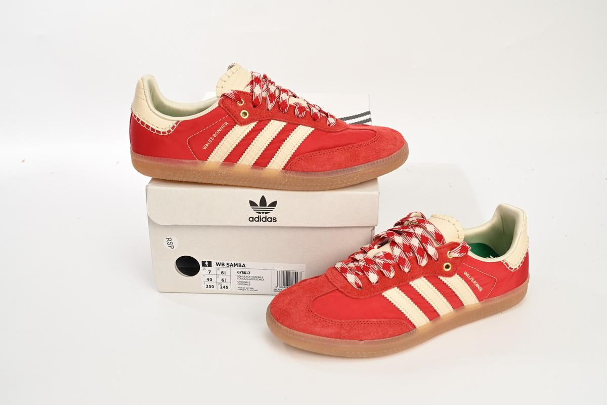 Adidas Samba OG White Red x Wales Bonner