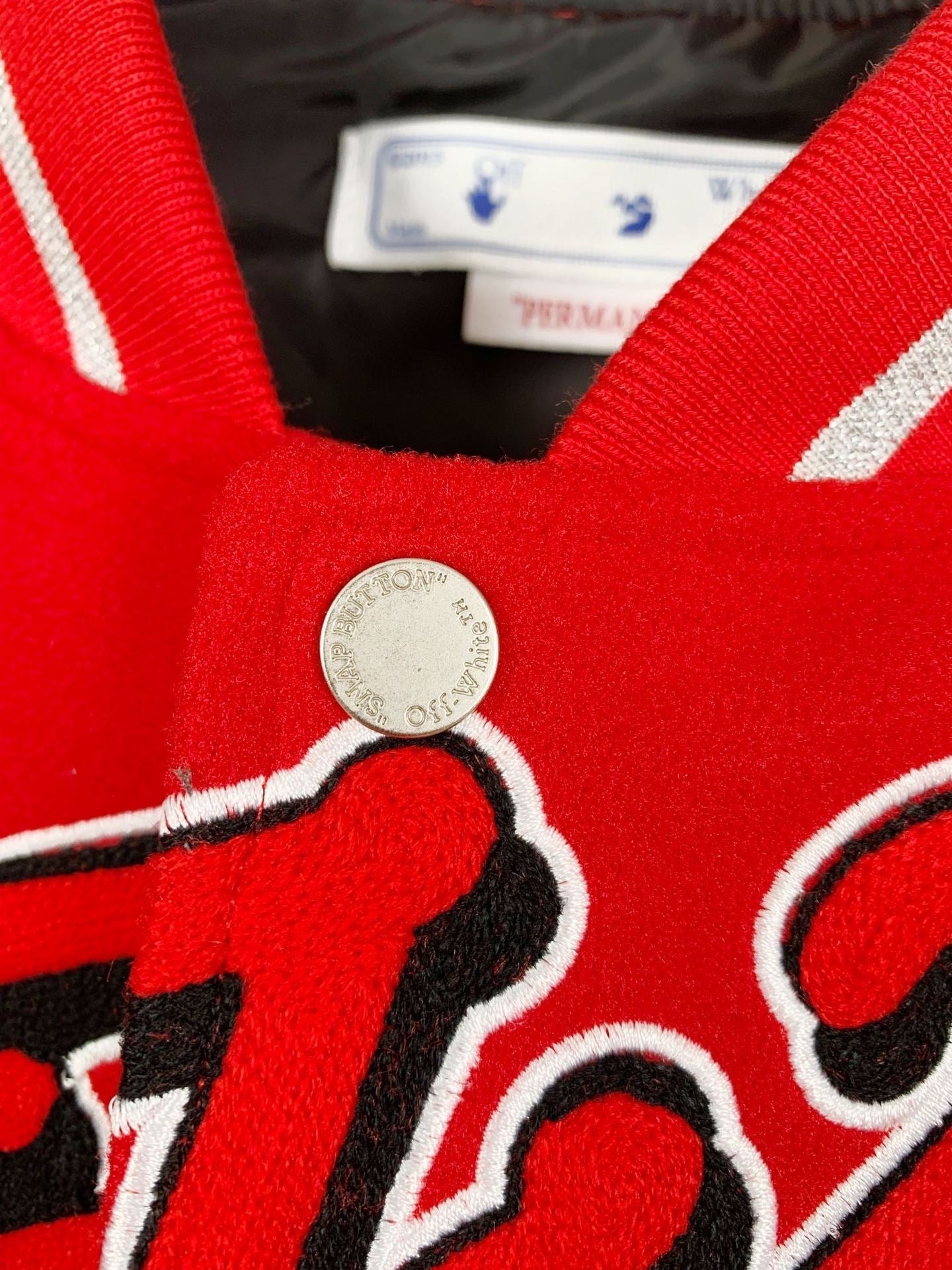 Jaqueta college Off-White™ c/o Chicago Bulls