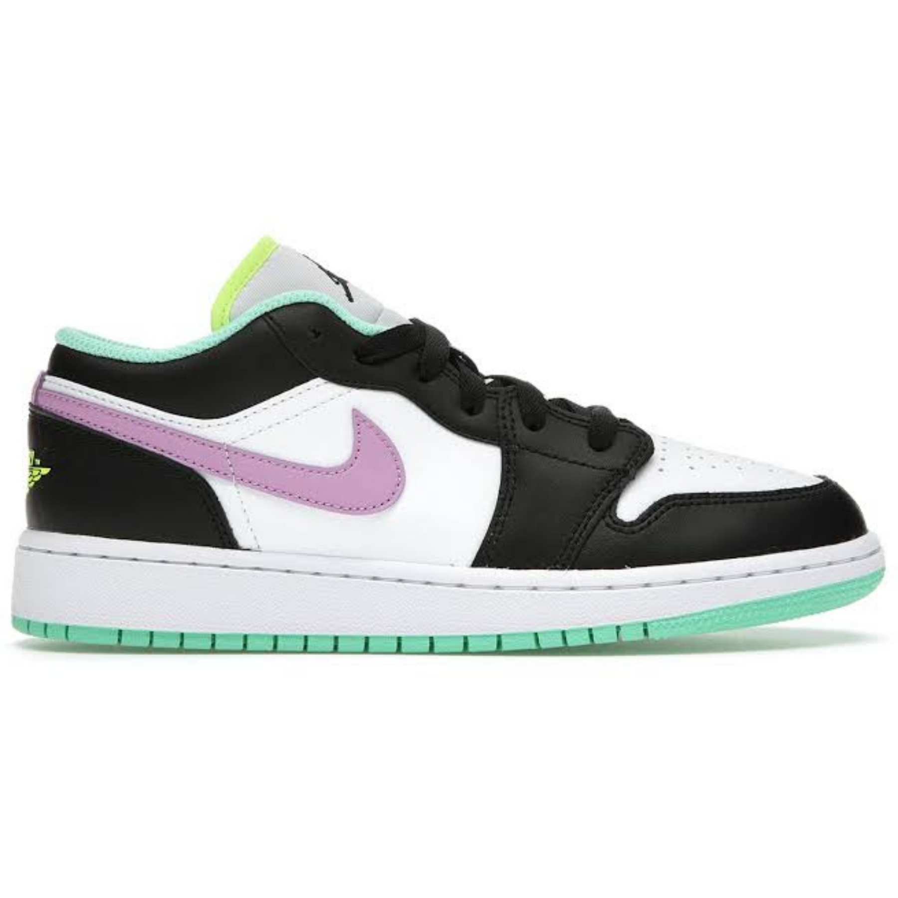 Jordan 1 Low Green Glow Violet Shock