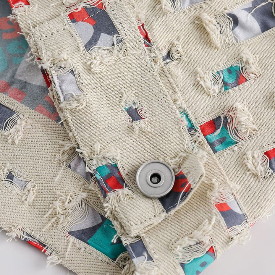 Jaqueta Ripped Distressed