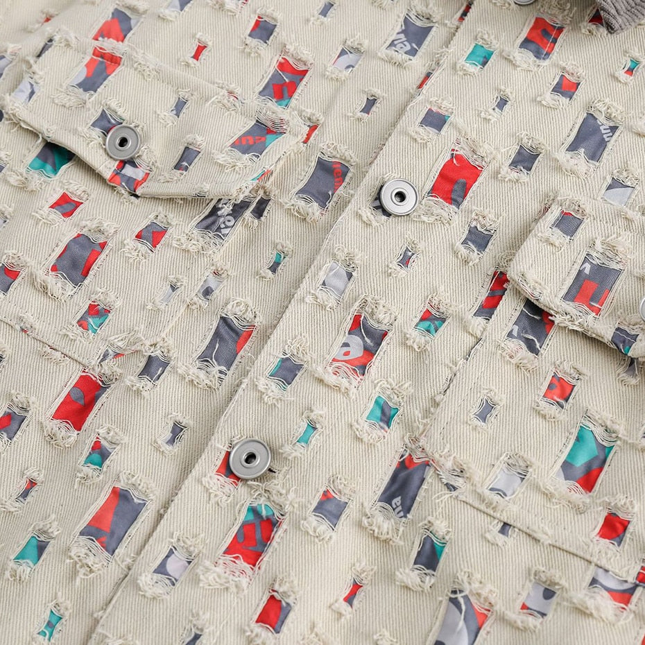 Jaqueta Ripped Distressed