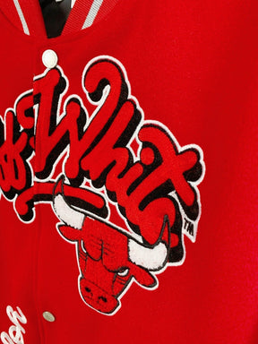 Jaqueta college Off-White™ c/o Chicago Bulls