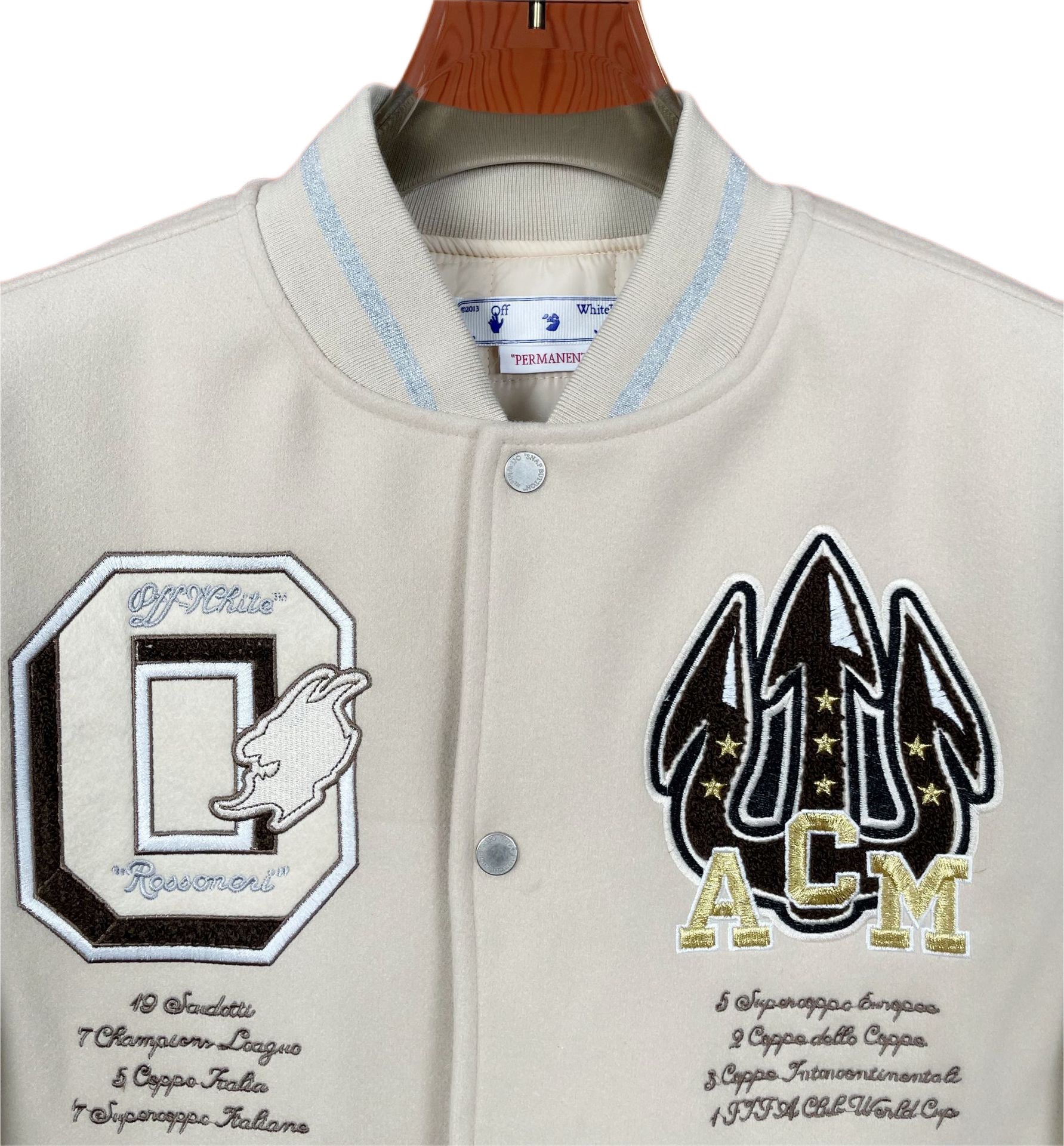 Jaqueta Off-White Varsity Milan Abloh