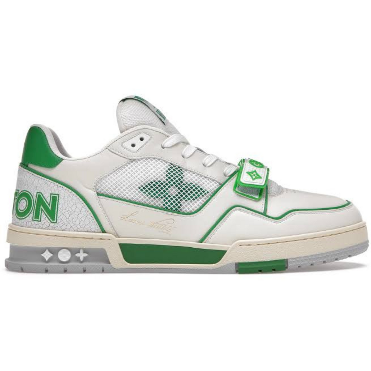 Louis Vuitton Trainer Green Mesh