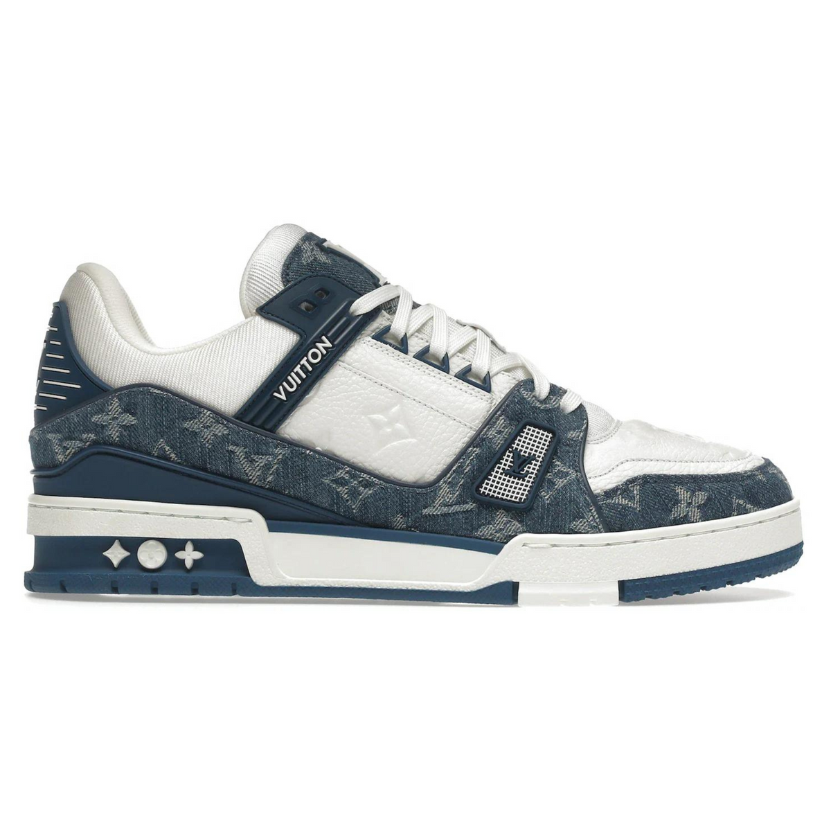 Louis Vuitton LV Trainer Monogram Denim White Blue