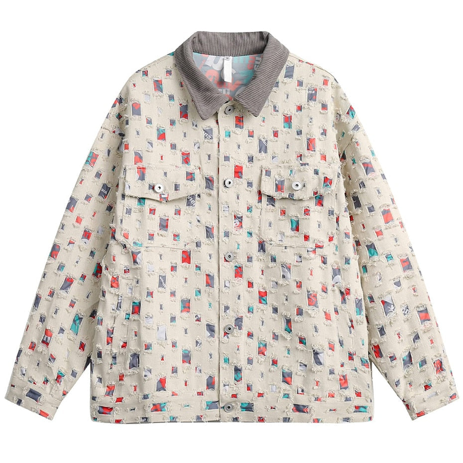 Jaqueta Ripped Distressed